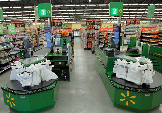 Walmart Neighborhood Market in Wichita, Kan., LED.