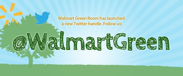 WalmartGreen Twitter Announcement