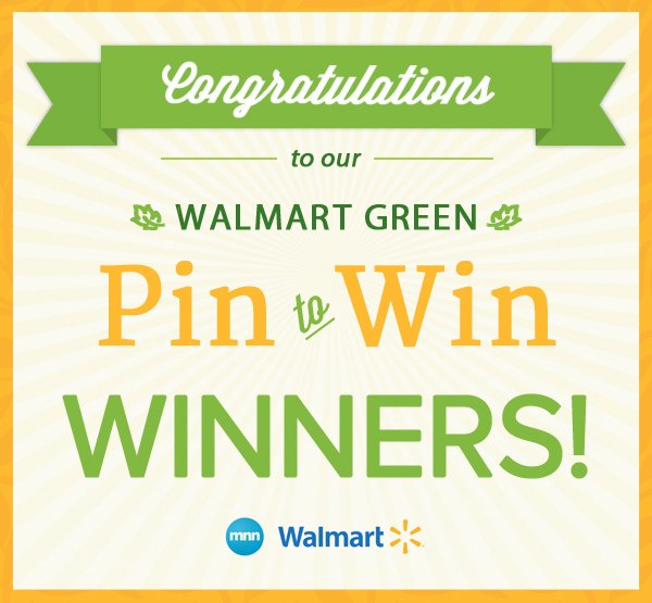 Walmart Green Pin to Win Announcement