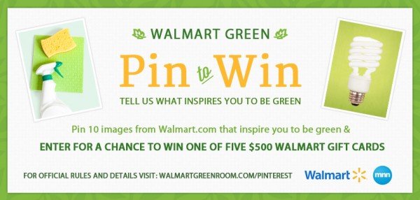 Walmart Green Pin to Win Contest