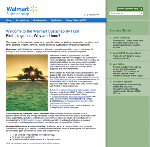 Walmart Sustainability Hub